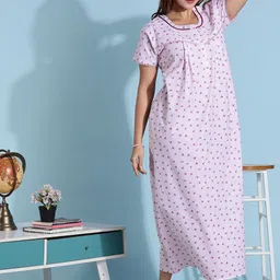 9shines Label Printed Maxi Nightdress image 2