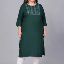 Sztori Women Yoke Design Thread Work Kurta-picture-34