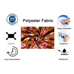 The Furnishing Tree Washing Machine Cover Floral Yellow Compatible for Samsung 7.5 Kg Fully-Automat image 2