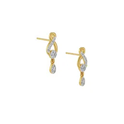 Emori Shimmering Lab Grown Diamond Drop Earrings image 5