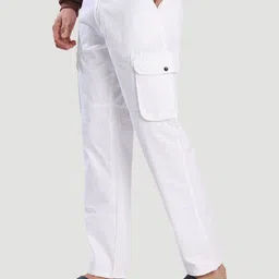 Bene Kleed Men Mid-Rise Regular Fit Cotton Cargos Trousers-picture-25