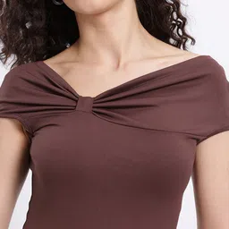 glitchez Gathers Loop Fitted Regular Top image 5