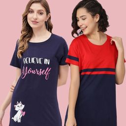 Christy World Women Pack of 2 Printed T-shirt-picture-3