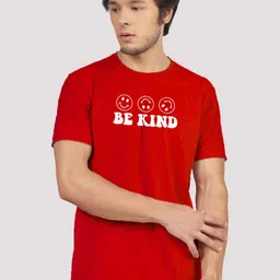 Greylongg Men Typography Printed Round Neck Cotton T-shirt image 1