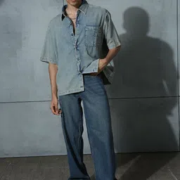 Chapter 2 Unisex Comfort Oversized Fit Solid Spread Collar Casual Shirt-picture-23