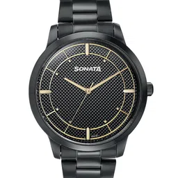 Sonata Men Dial & Stainless Steel Bracelet Style Straps Analogue Watch 77148NM01-picture-9