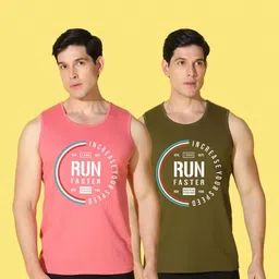 WOOSTRO Men Typography 2 Printed Applique Slim Fit T-shirt image 2