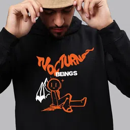 Mad Over Print Men Printed Hooded Sweatshirt image 3