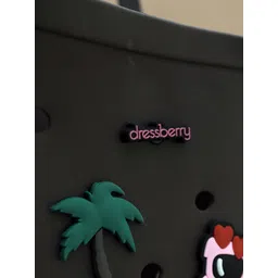 DressBerry PU Oversized Brown solid tote bag image 2