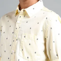 UNDER FOURTEEN ONLY Boys Comfort Fit Conversational Printed Cotton Casual Shirt image 3