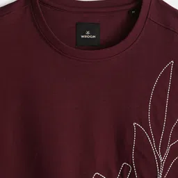 WROGN Floral Printed Drop Shoulder Sleeves Oversized Cotton Tshirt image 2