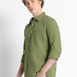 AMERICAN EAGLE OUTFITTERS Relaxed Fit Spread Collar Pure Cotton Casual Shirt image 5