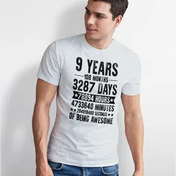 Seekbuylove Men Typography Printed Bio Finish T-shirt image 2