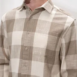 HIGHLANDER Men Comfort Opaque Checked Casual Shirt image 2