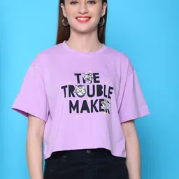 Dreambe Women Typography 2 Wonder Woman Printed Fusion Applique T-shirt-image-17