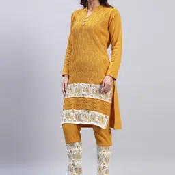 ZEPPI Women Woollen Kurta Palazzo Set image 3