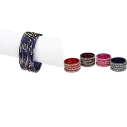 SOMIL Set Of 28 Stone-Studded Bangle-picture-16