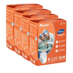 Dignity Unisex Set Of 4 Magna Pant Style Adult Diapers-image-44