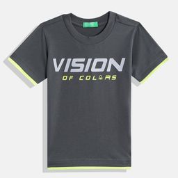 United Colors of Benetton Boys Typography Printed T-shirt-picture-35