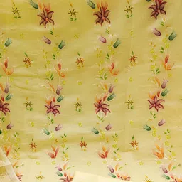 KALINI Embroidered Organza Unstitched Dress Material image 4