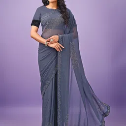 Leelavati Embellished Beads and Stones Saree image 1