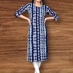 MANTRA DESIGNER Women Blue Crepe Kurtas-picture-32