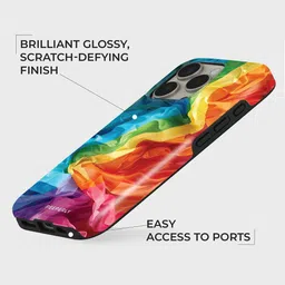 PEEPERLY Women iPhone 13 Infinite Love Abstract Impact Resistant Back Case image 5