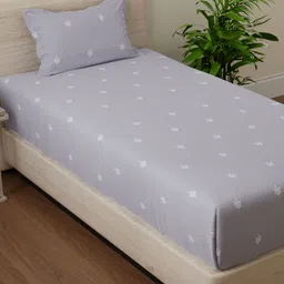 Huesland Cotton Single Bed Size Bedsheet With 1 Pillow Covers 1.73m X 2.36m image 5