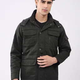 Monte Carlo Men Solid Pocket Detailing Puffer Jacket-picture-26