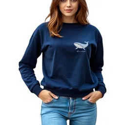 SALUJA FABRICS Women Printed Cotton Sweatshirt-image-23