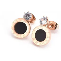 V FASHION JEWELLERY Copper-Plated Circular Studs-image-1