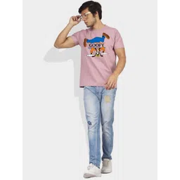 Greylongg Men Graphic Printed Round Neck Cotton Goofy T-shirt image 5