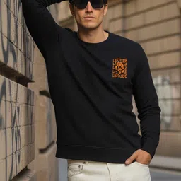 Leotude Men Printed Sweatshirt image 2