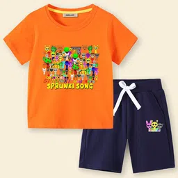 INCLUD Boys Graphics Printed T-Shirt With Shorts-picture-56
