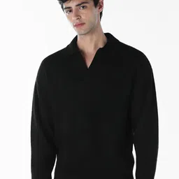 Jack & Jones Men Shirt Collar Pullover Sweater-picture-39