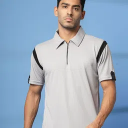 CHKOKKO Men Polo Collar T-shirt image 2