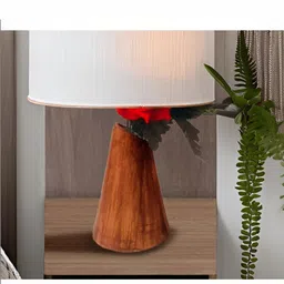 LASAKI Voltra Brown Textured Ceramic Cone Shaped Flower Vase-picture-10