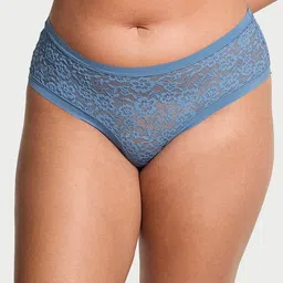Victoria's Secret Women Self Design No-Show Lacie Cheeky Panty-image-62