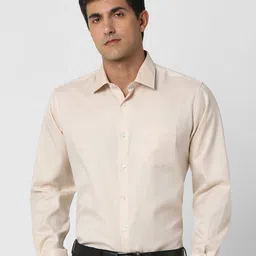 Van Heusen Textured Opaque Pure Cotton Formal Shirt-image-56