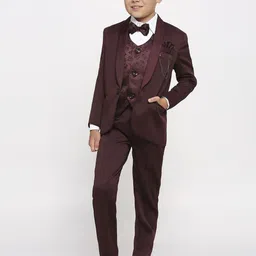 YK Boys Single-Breasted Five-Piece Suit-picture-55