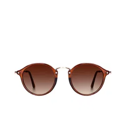 Eyedens Unisex Brown Lens & Brown Round Sunglasses with image 3