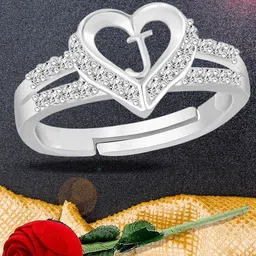 Lila Silver-Plated Stones-Studded Finger Ring-picture-26