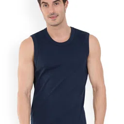 COLORS by Rupa Frontline Pack Of 2 Ribbed Anti-Bacterial Cotton Basic InnerVests image 4