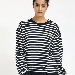 Tommy Hilfiger Women Striped Round Neck Sweatshirt-picture-19
