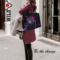 wildmoda Women Black, Pink Shoulder Bag - Regular Size image 5