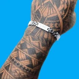Dynamic Retail Global Men's Silver-Plated Link Chain Bracelet-picture-42