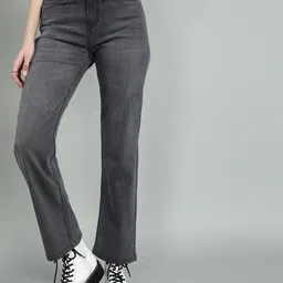 GUTI Women Straight Fit High-Rise Light Fade Stretchable Jeans-picture-36