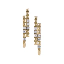 Mia by Tanishq 14KT Yellow Gold Diamond Stud Earrings image 2
