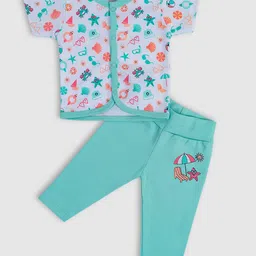 MeeMee Kids Printed Short Sleeves Shirt With Leggings-picture-23