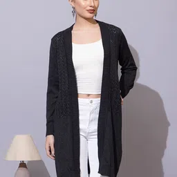 Anouk Charcoal Open Front Shrug-picture-36